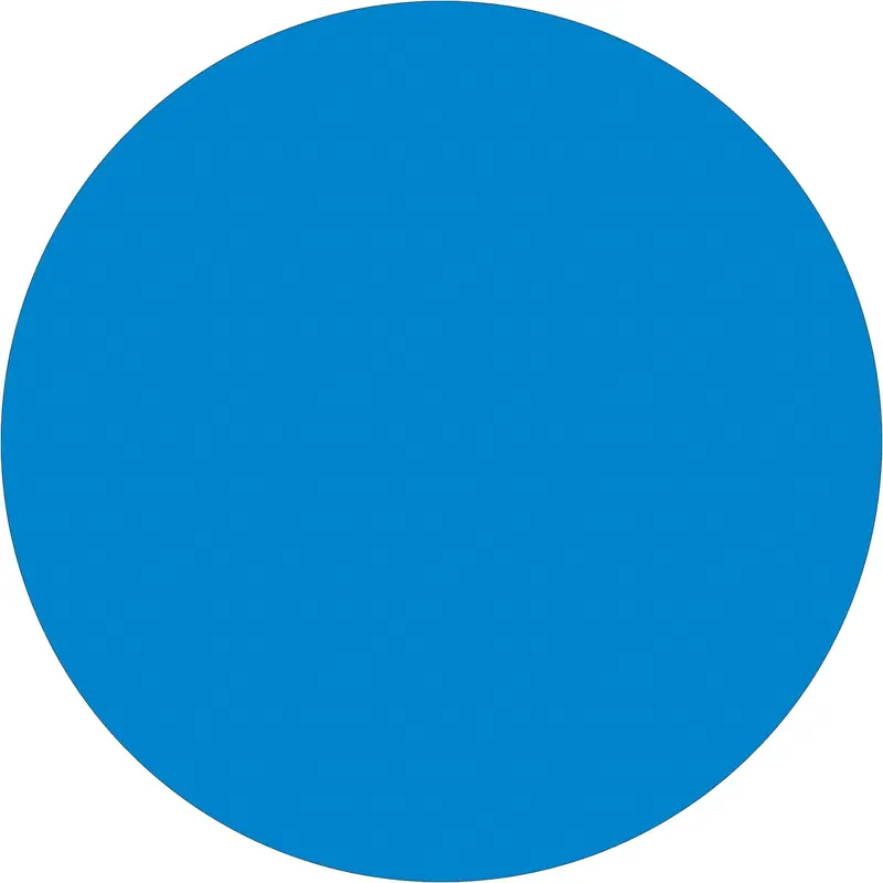 4" Light Blue Inventory Circle Labels 500/Roll