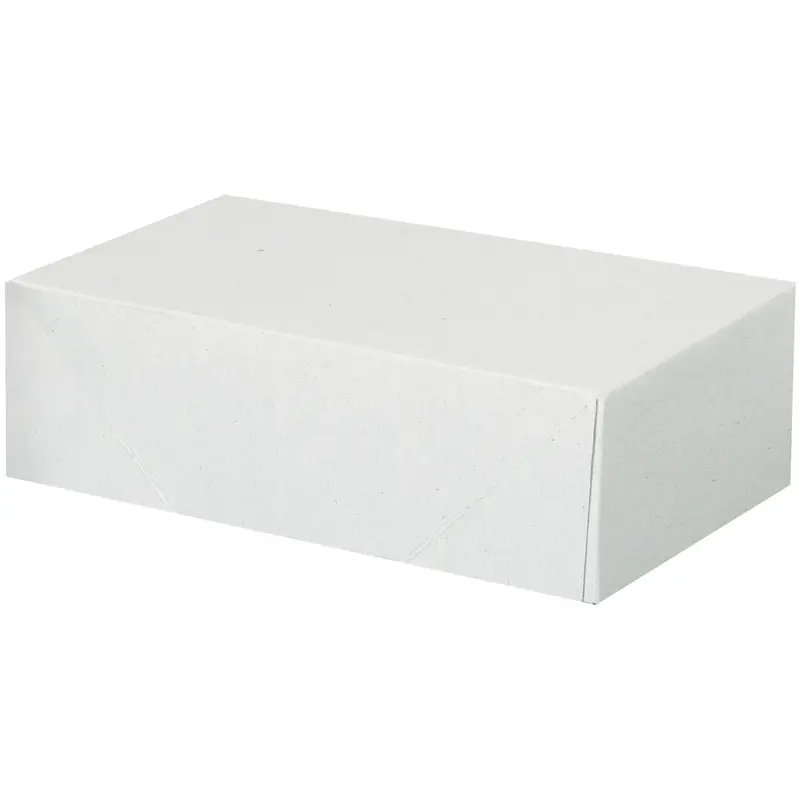5 3/4 x 9 1/2 x 3 (Business Form Size) 2-pc White Folding Carton 200/Case