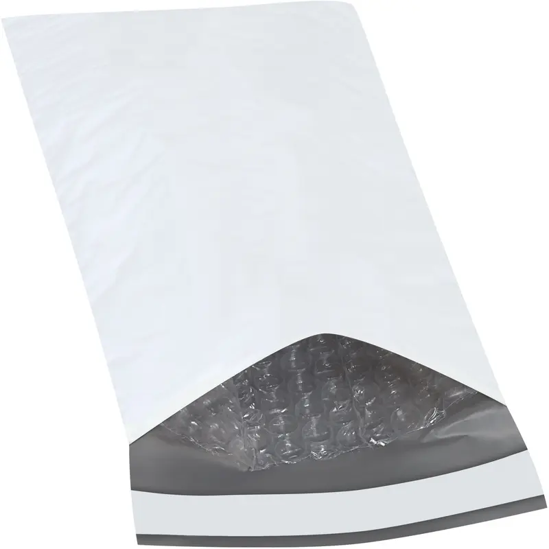 5 x 10 - #00 Self-Seal White Poly Bubble Mailers 250/Case