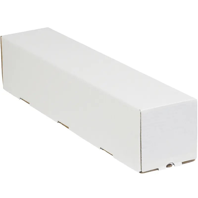 5 x 5 x 48 Square White Corrugated Mailing Tube 25/Bundle