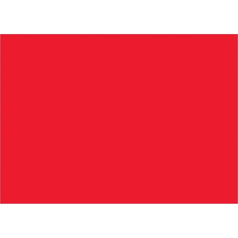5 x 7" Fluorescent Red Inventory Rectangle Labels 500/Roll