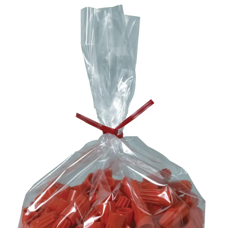 6 x 5/32 Red Plastic Twist Ties 2000/Case