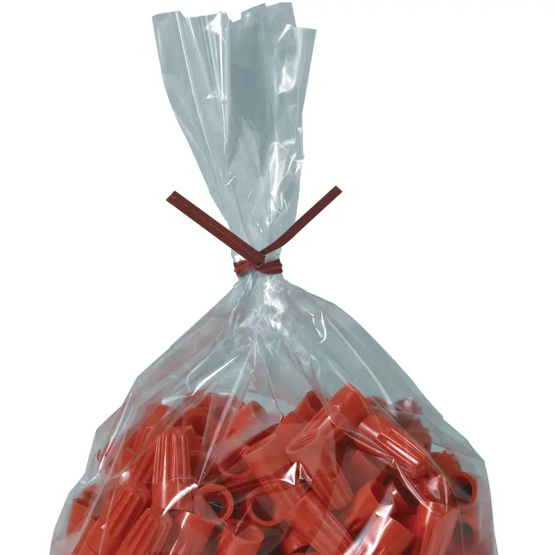 7 x 5/32 Red Paper Twist Ties 2000/Case