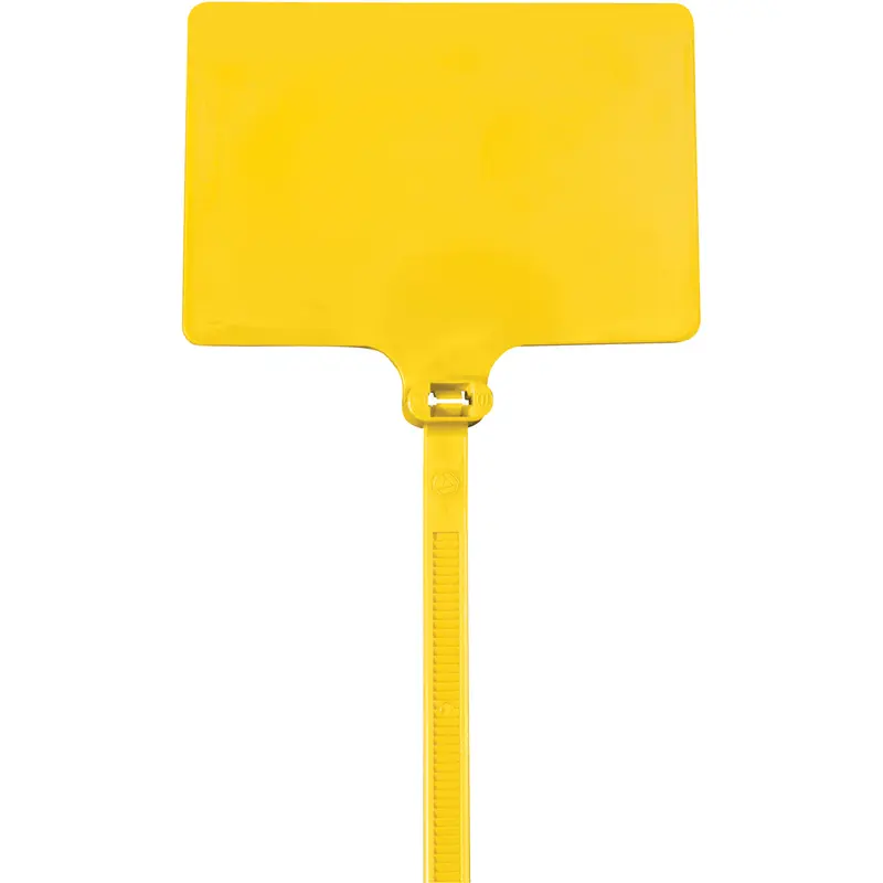 6" (120 lb Tensile) Yellow Identification Cable Ties 100/Case