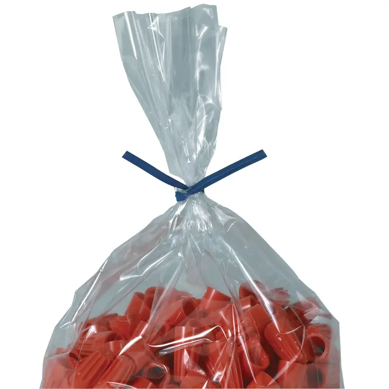 8 x 5/32 Blue Paper Twist Ties 2000/Case