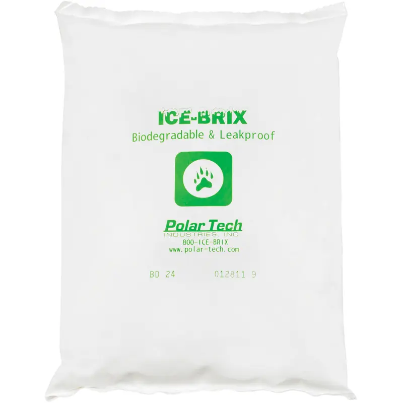 8 x 6 x 1 1/4 - 24 oz. Ice-Brix Biodegradable Packs 24/Case