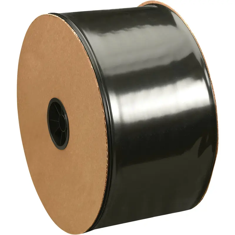 8" x 725 Feet 6 Mil Black Poly Tubing