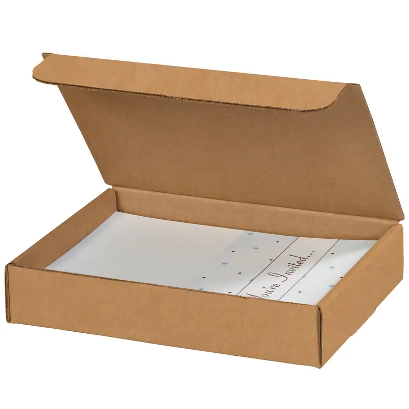 9 x 6 1/2 x 1 3/4 Brown Corrugated Literature Mailers  50/Bundle