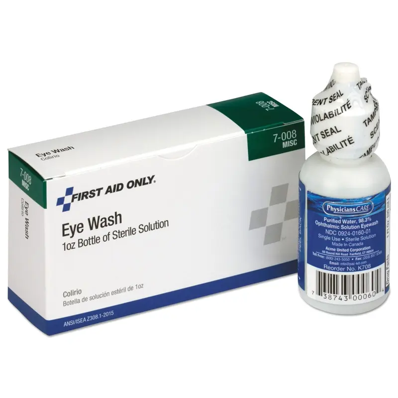24 Unit ANSI Class A  Refill, Eyewash, 1 oz