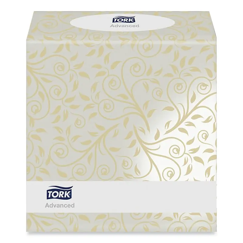 Advanced Facial Tissue, 2-Ply, White, Cube Box, 94 Sheets/Box, 36 Boxes/Carton