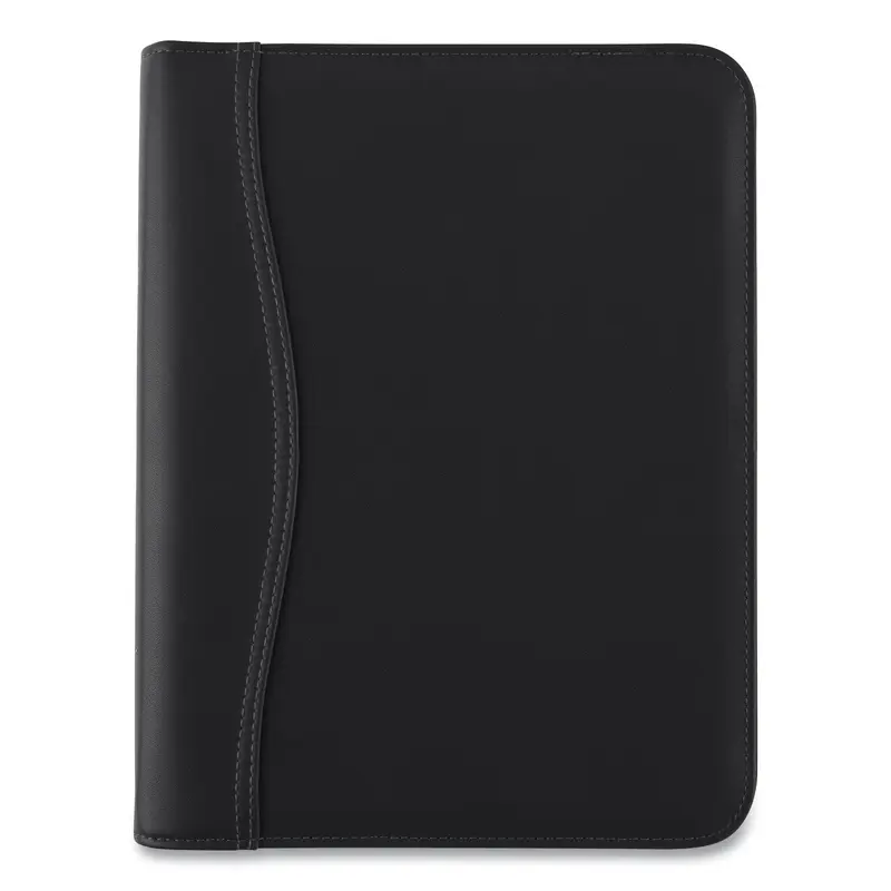 Black Leather Planner/Organizer Starter Set, 8.5 x 5.5, Black Cover, 12-Month (Jan to Dec): Undated