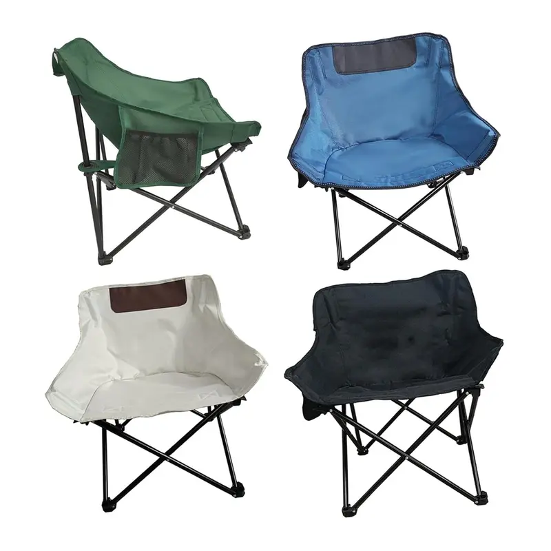 (NET) Camping Folding Chair Portable with Carry Bag SeatGreen