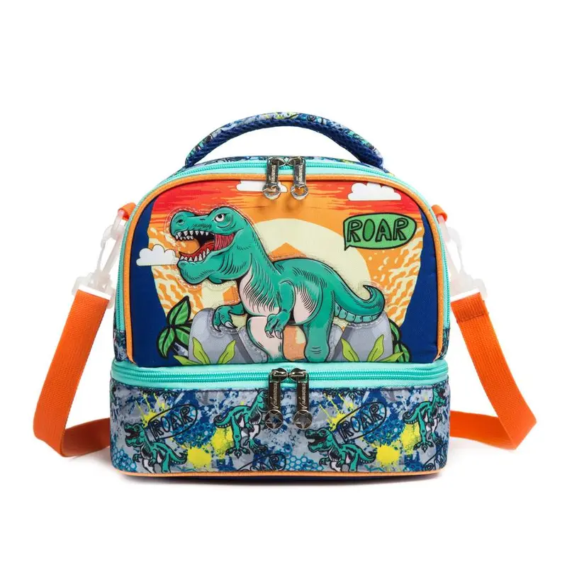 (NET) Dinosaur Kids Lunch Bag Insulated Bento