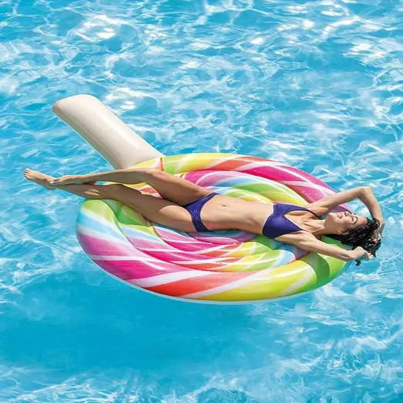 (NET) Intex 58753EU Lollipop Inflatable Recreation Float 2.08 x 1.35 m