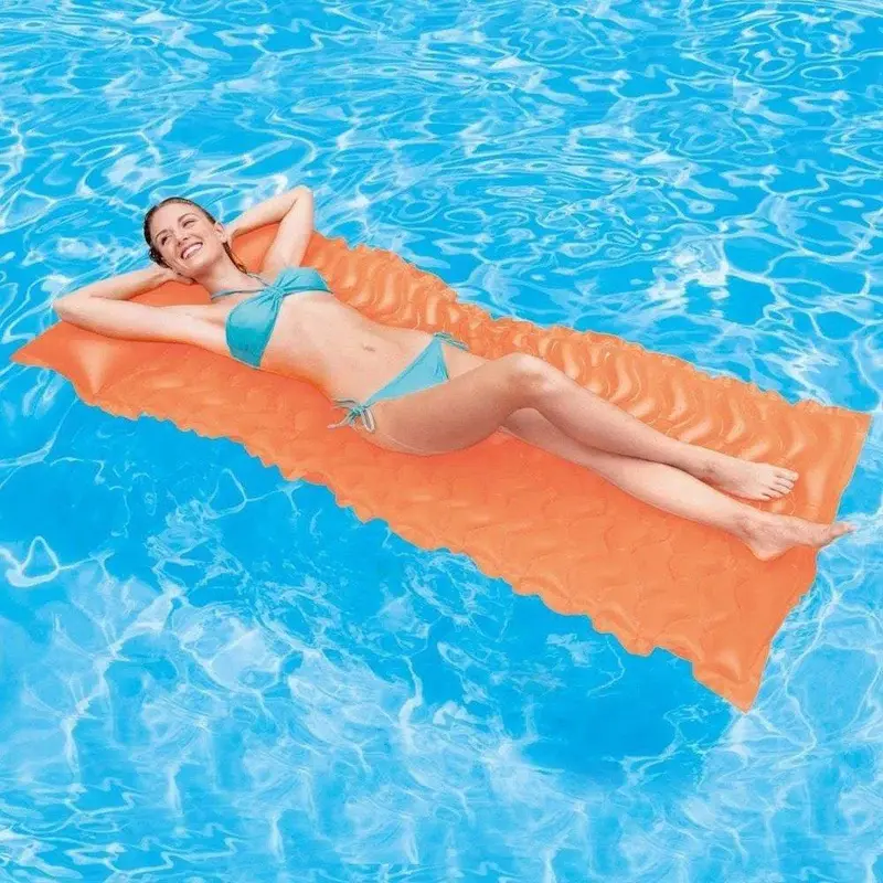 (NET) Intex 58807 Tote N Float Wave MatsOrange