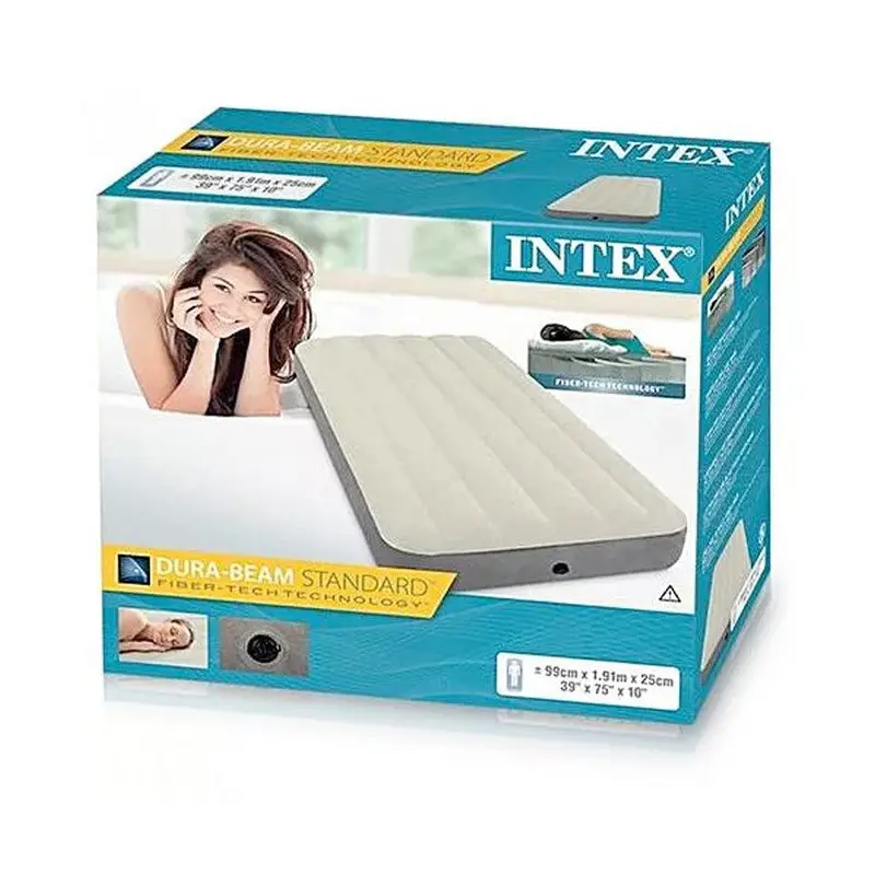(NET) Intex Dura Beam Single High Airbed / 1.52m x 2.03m x 25cm