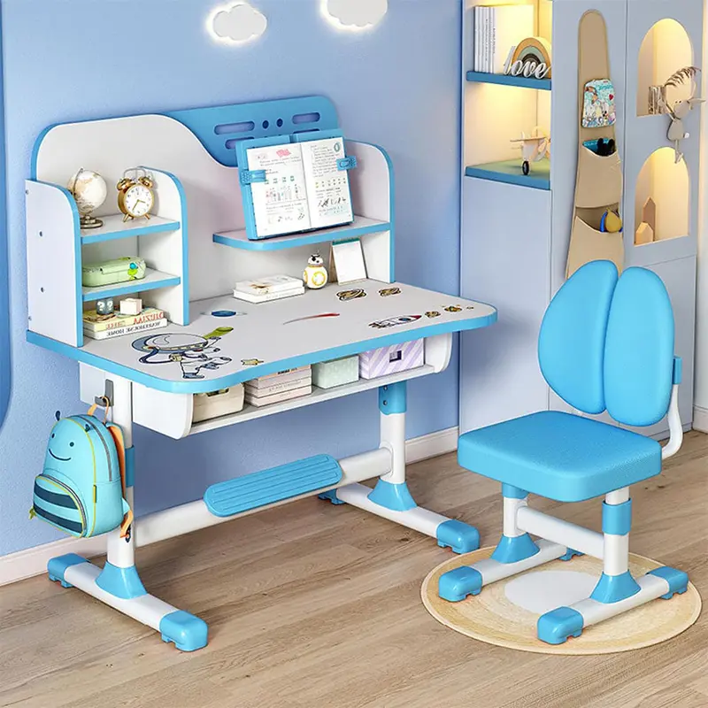 (Net) Kids Desk and Chair SetBlue
