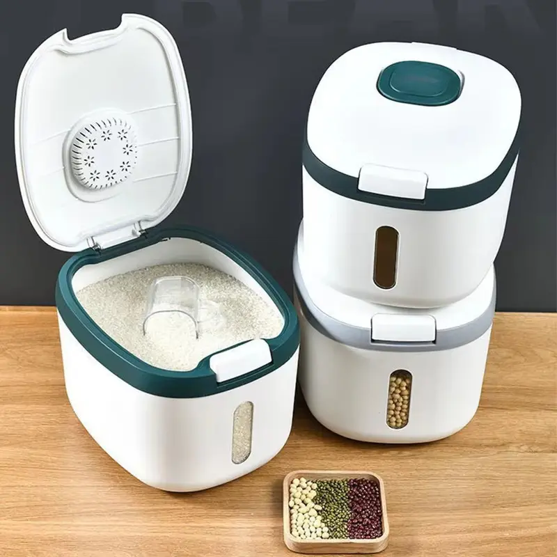 (NET) Kitchen Rice Storage BoxGrey