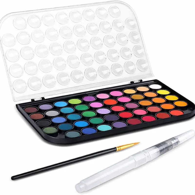 (NET) M&G Solid Water Color Paint / 48 colors with brush