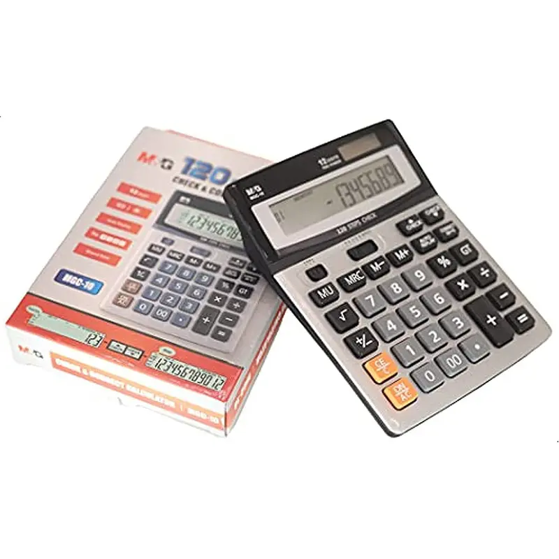 (NET) M&G120 Steps Check & Correct Calculator 12 Digits Two Way Power MGC-10