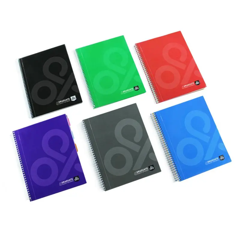 (NET) OPP Graduate 6 Subjects Hard Cover Spiral Notebook 180 sheets  - Line