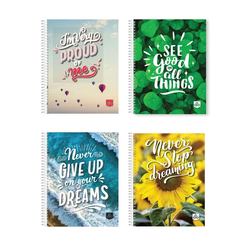 (NET) OPP Picture 60 Gsm Seyes 96 Sheets / 21 x 27.5 cmCherry