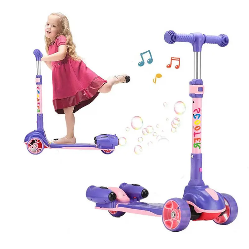 (Net) Scooter Bubble Spray 3 WheelPurple