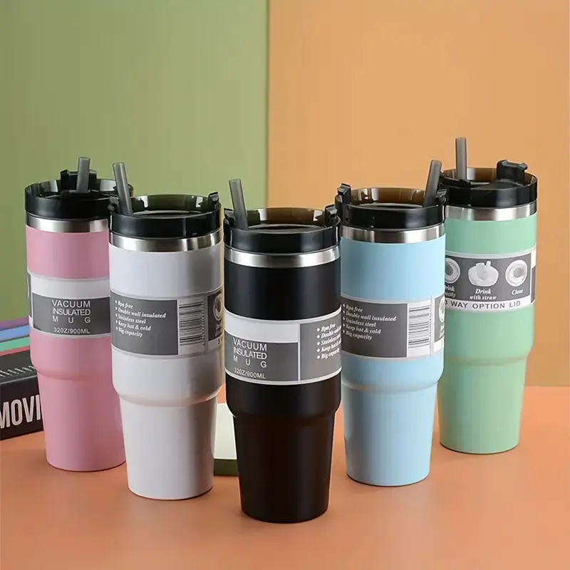 (NET) THERMOS WATER BOTTLE 600MLGreen