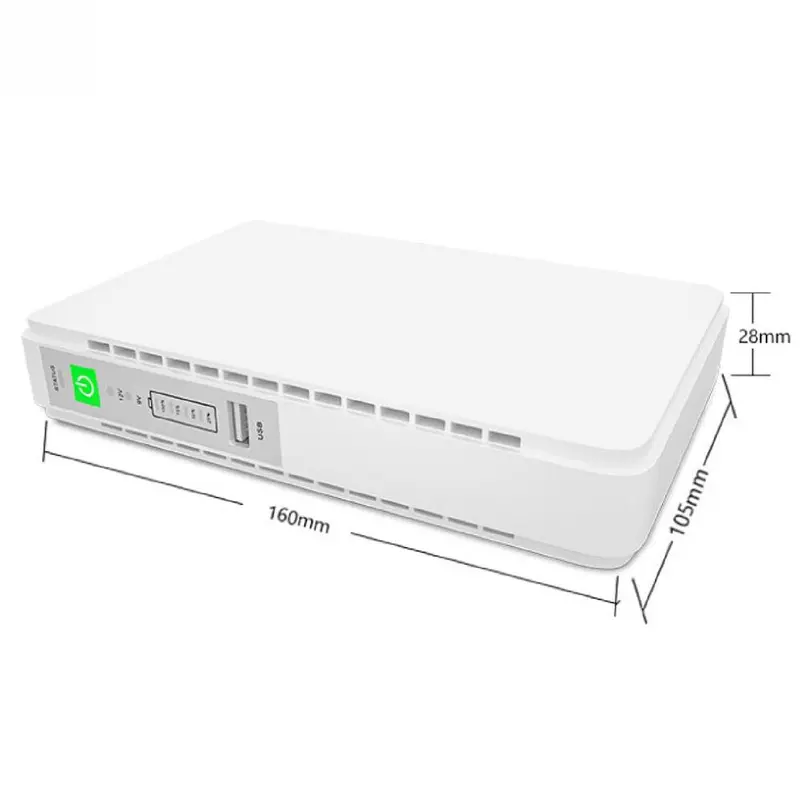 17W MINI ROUTER UPS - 9V-12V-15V - USB 5V
