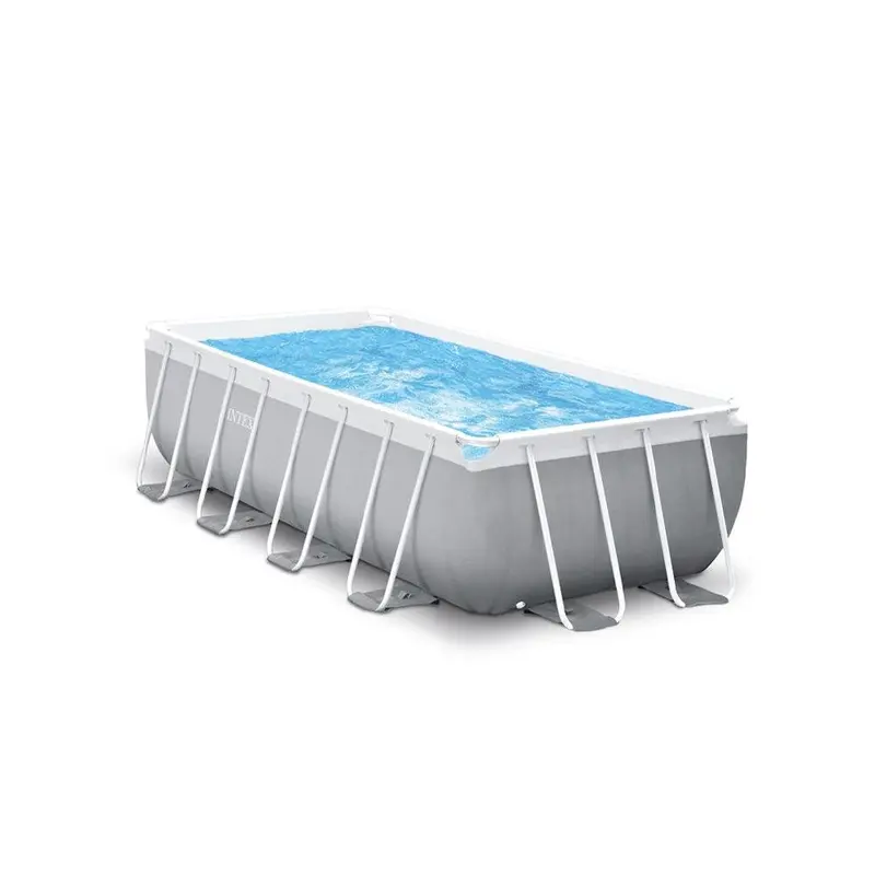 (NET)Intex Rectangular Prism Frame Pool 400 x 200 x 122 cm- 8418 liters  With cartridge filter