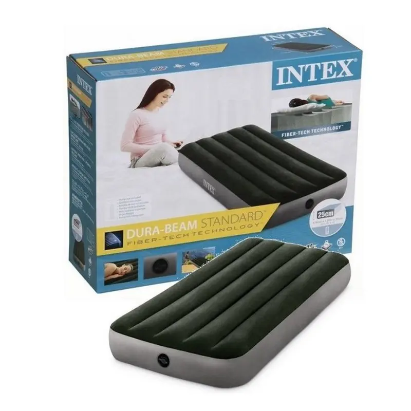 (NET)Intex Twin Dura Beam Prestige Downy Airbed With Fiber Tech