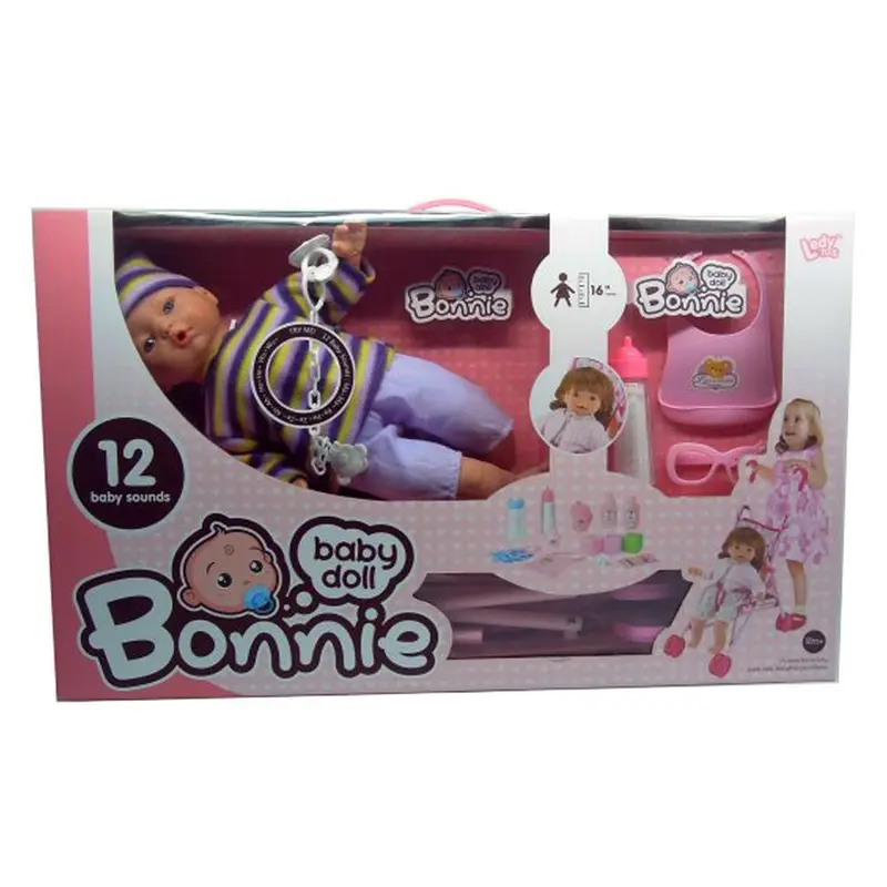 16 inch Bonnie baby doll with stroller