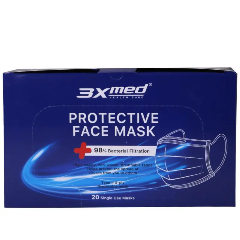 3Xmed Protective Face Mask 20 pcs Single Use GT-7127