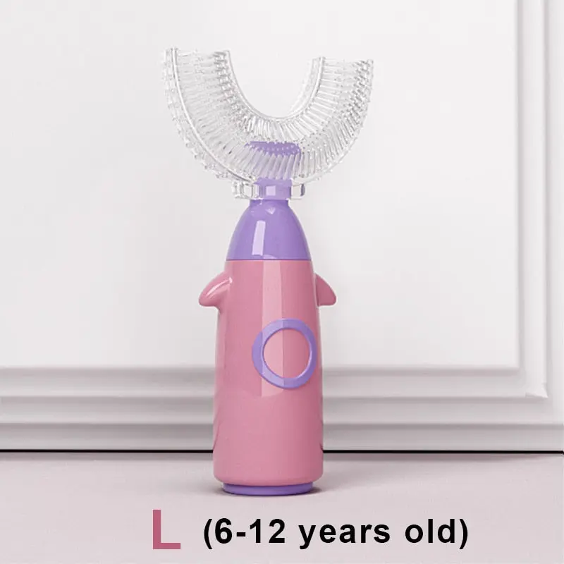 **(NET)** U Shaped Kids 2 Sided Toothbrush / 21FK114Pink