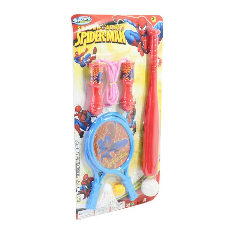 Baseball, Tennis, Jump Rope Characters Kids Set
