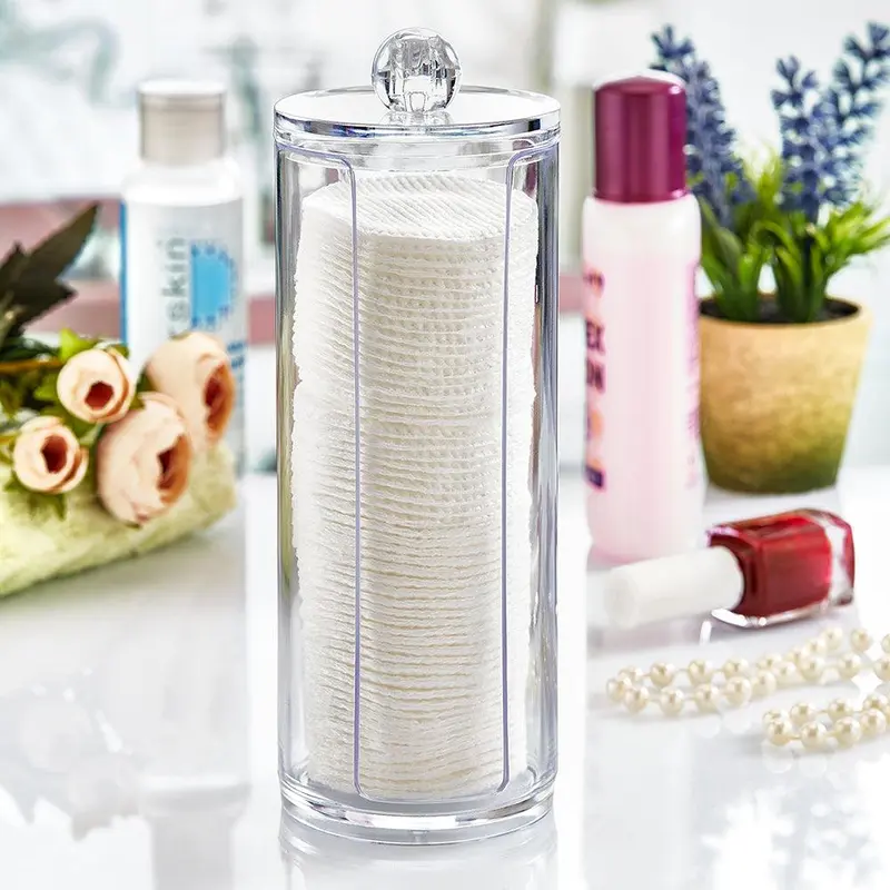 Beehome Plexi Makeup Cotton OrganizerTransparent