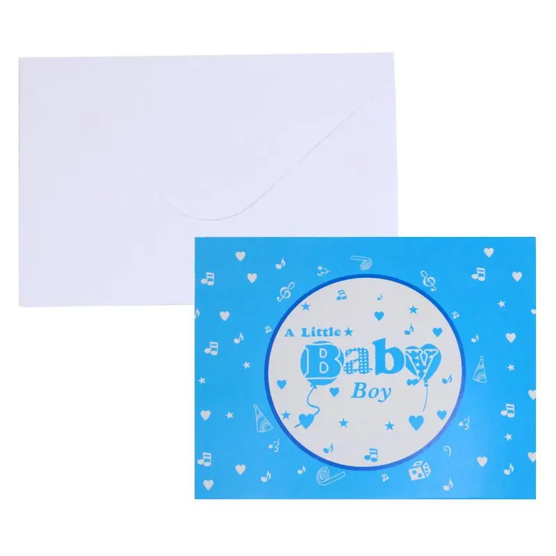 Birthday-  Invitation Cards (10 Pcs)Baby boy / Blue