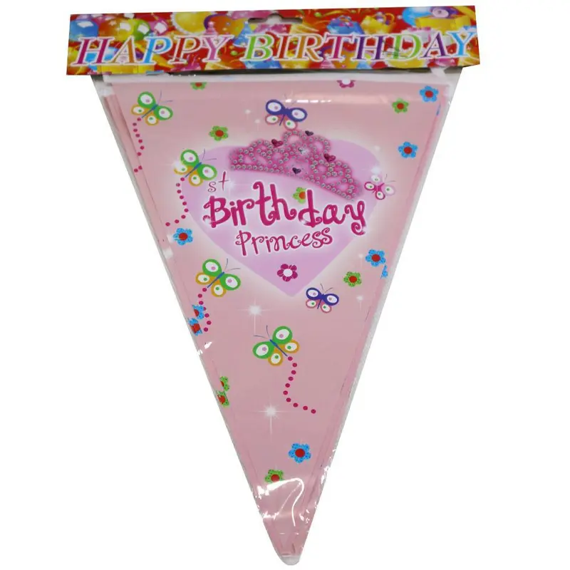 Birthday Princess Flag Banners ( 10 Pcs) / AB-70