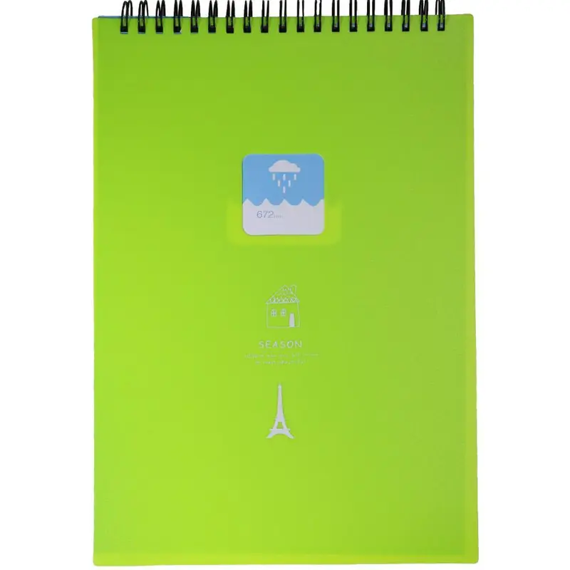 Season Spiral Memo Note Book 9266Green