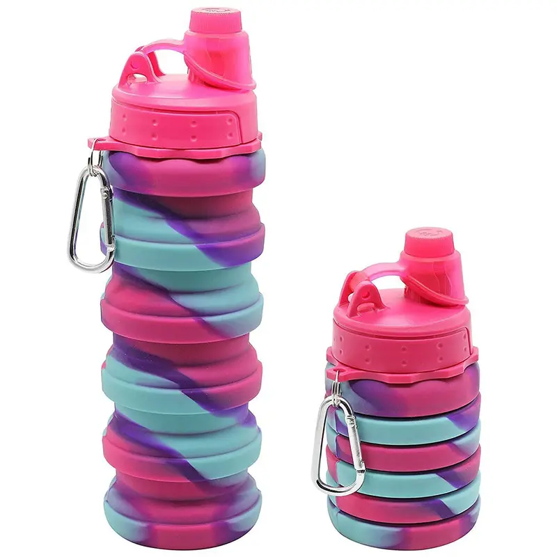 Silicone Sipper Bottle 500MLBlue And Orange