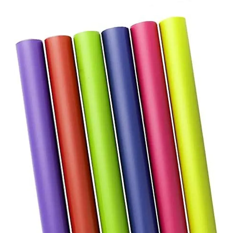 Simple Colored Gift Wrapping Paper Roll / AB-416White
