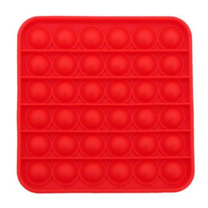 Squared Colored Pop It Fidget Toy / KM-94Red
