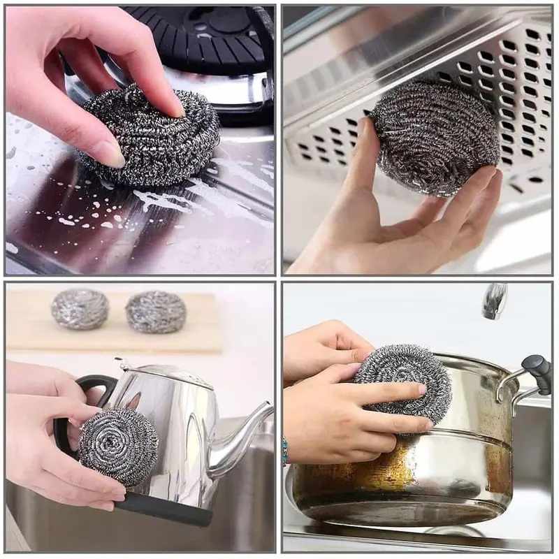 Star Scrubber washing Steel Scrubber 6 pcs pack  / 28002