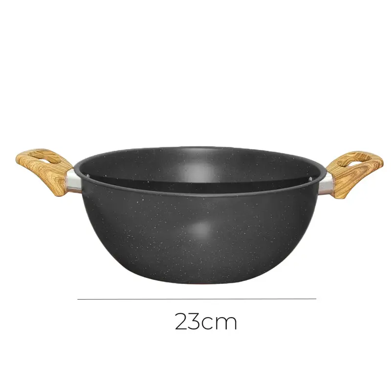 Stewpot Granite Non Stick Stone 23x23x9 cmGrey