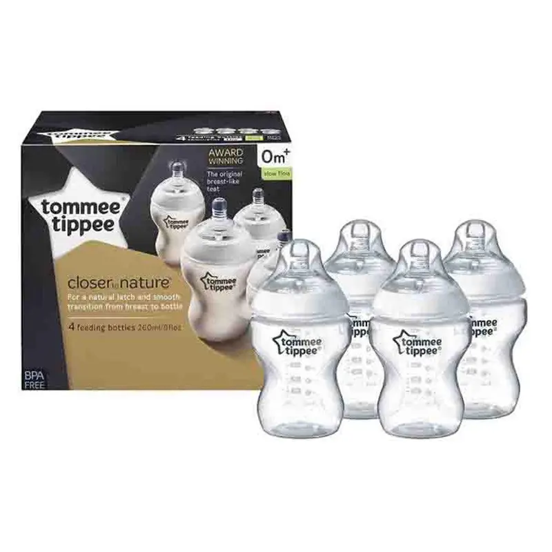Tommee Tippee  Closer To Nature Feed Bottles  4 Pack / 25405
