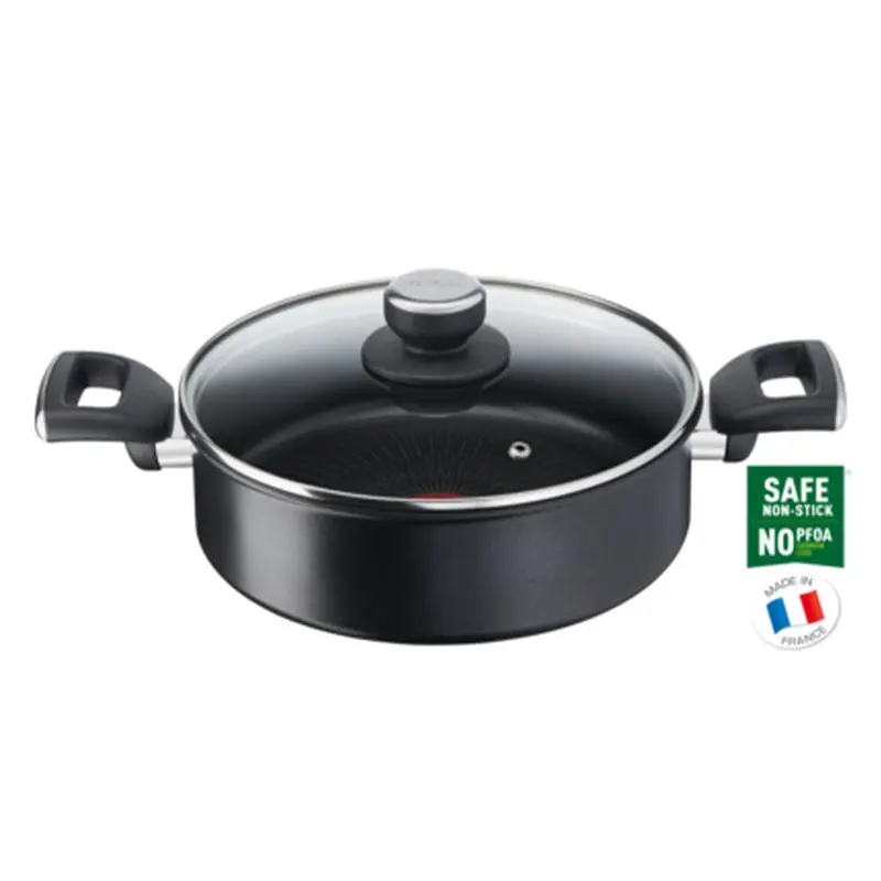 Tefal Unlimited Shallow Pan 24 cm With Glass Lid / G2557022