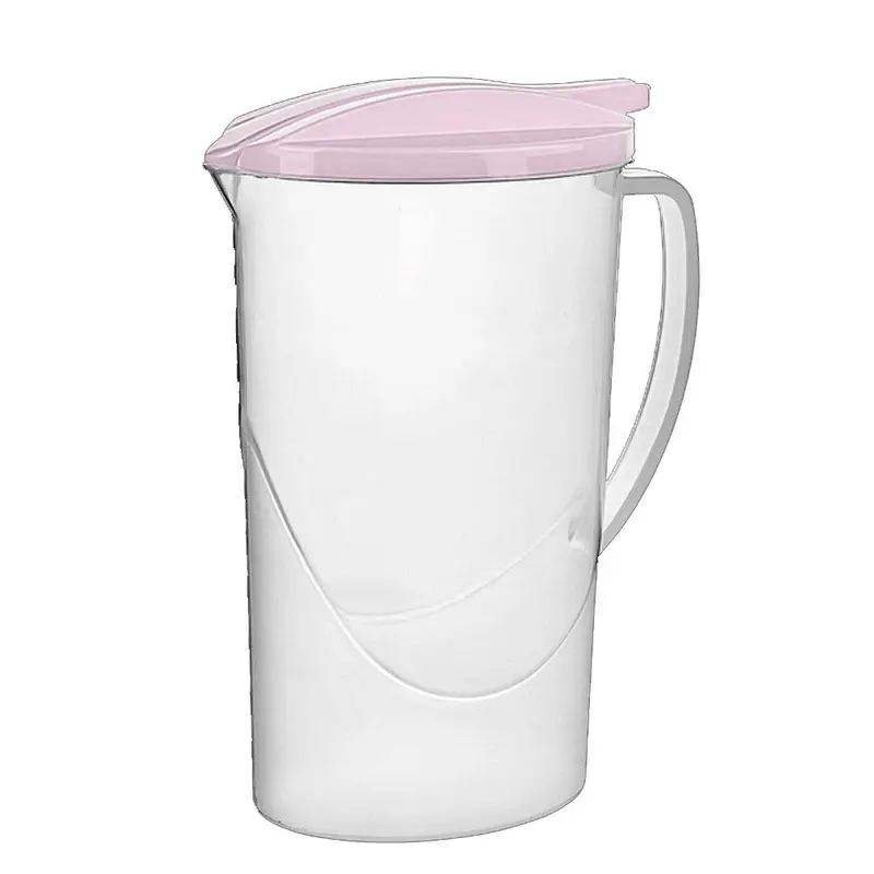 Titiz Plastik Transparent Jug 1700ml - 57ozPink