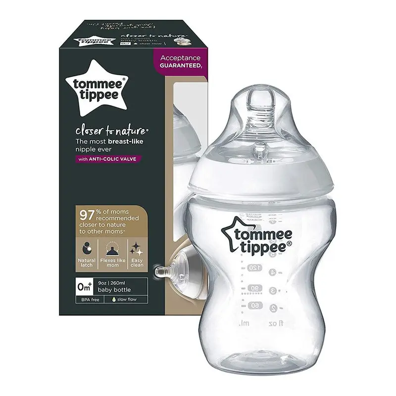 Tommee Tippee  Close To Nature Feeding Bottle  260ml / 225009