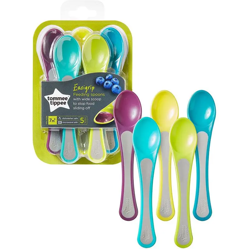 Tommee Tippee Easi Grip Fedding Spoons ( 5 Pcs)