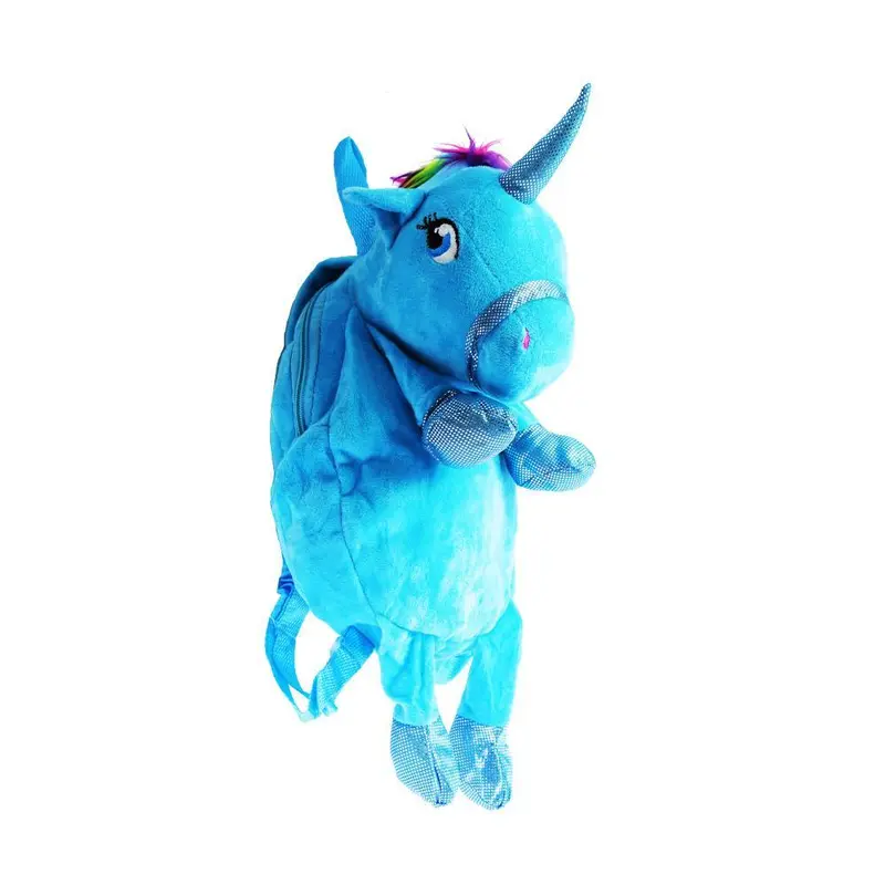 Unicorn Kids Plush BagBlue